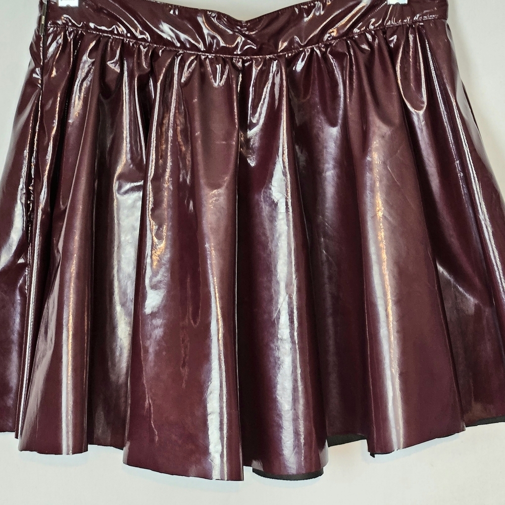 MSGM Upcycled Full Mini Skirt with Ruched Style for Cocktail Parties
